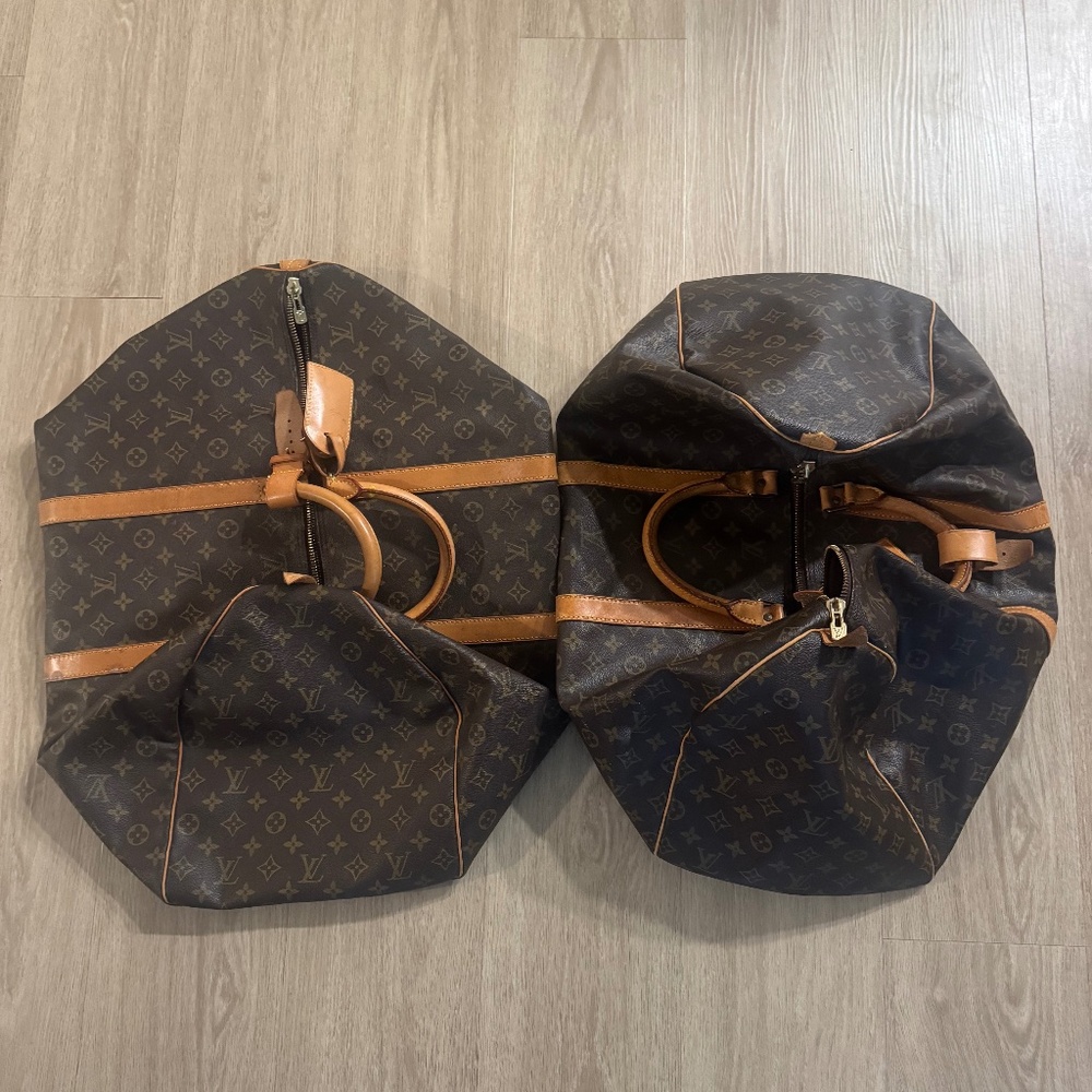 LOT OF 2 Vintage Louis Vuitton Duffel Bags